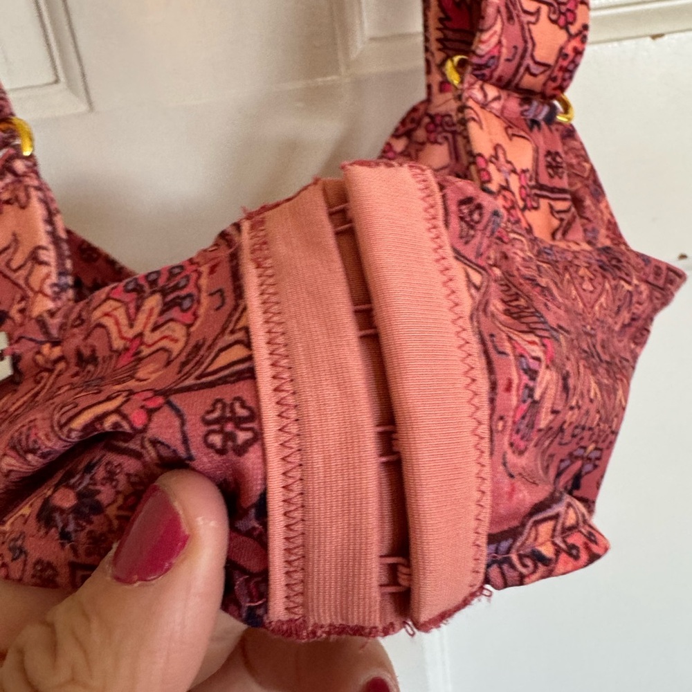 SKIVVIES by For‎ Love & Lemons Geneva Bra Top in the Sienna Size XS - Picture 5 of 8